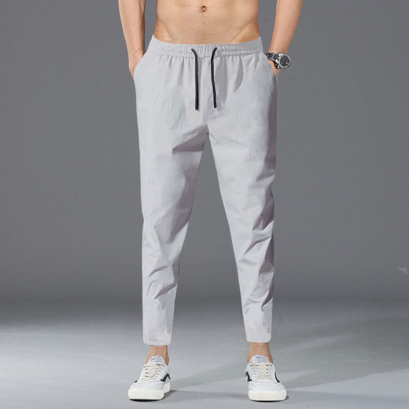 Men’s Loose Fashion Ankle-Length Pants – Breathable Casual Sports Trousers