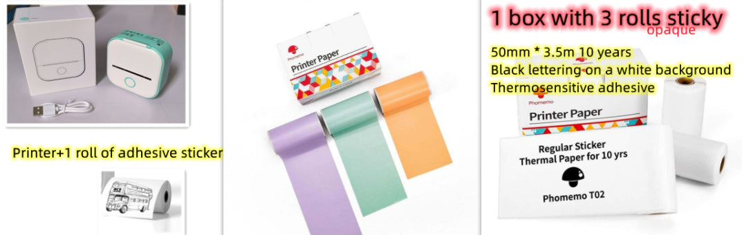 Mini Bluetooth Thermal Printer — Portable Inkless Photo & Label Maker