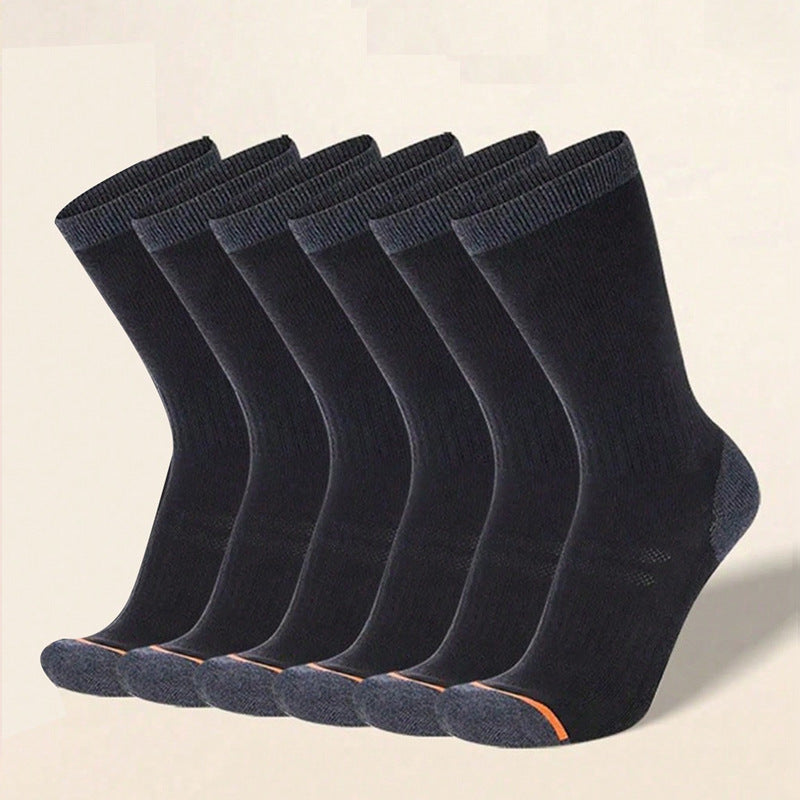Men’s Mid-Calf Warm Socks – Autumn & Winter Soft Cotton Blend