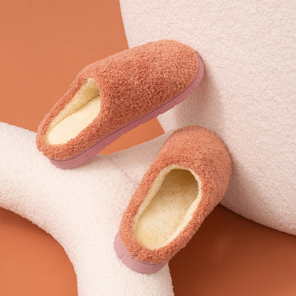 Unisex Warm Winter Home Slippers – Soft Cotton Indoor Shoes