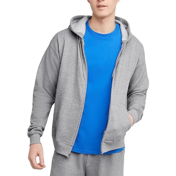 Men’s American Hoodie – Slim Fit Cotton Zip Sweatshirt