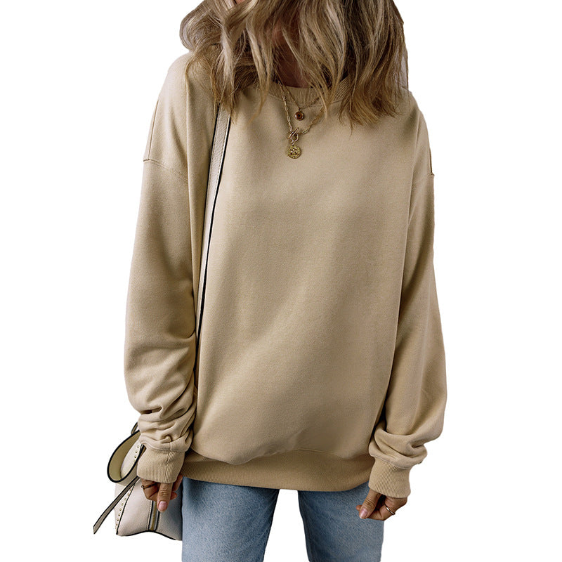 Loose Oversize Laid-back Long Sleeve Sweater Women