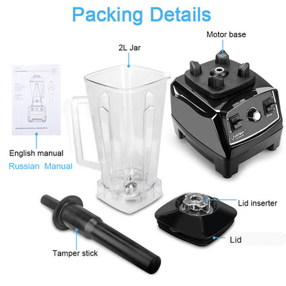 2L Professional High-Speed Blender – 2200W Powerful Moto