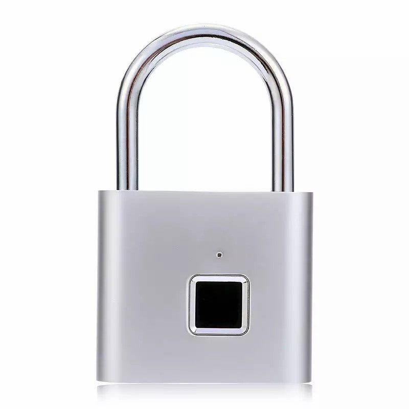 Compact Smart Fingerprint Padlock - Waterproof, Keyless Security, USB Rechargeable, Lightweight Zinc Alloy