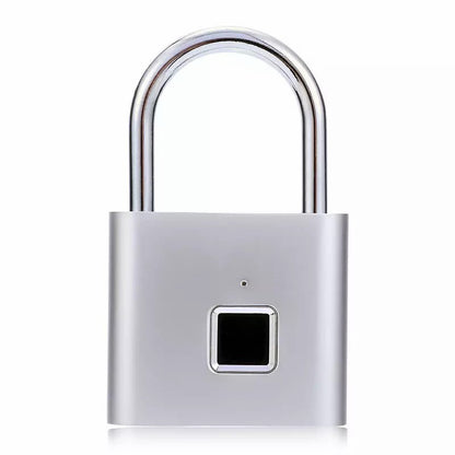 Compact Smart Fingerprint Padlock - Waterproof, Keyless Security, USB Rechargeable, Lightweight Zinc Alloy