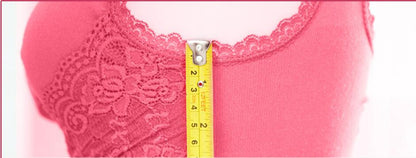 Women’s No-Steel-Ring Lace Support Vest Bra U-shaped breathable back