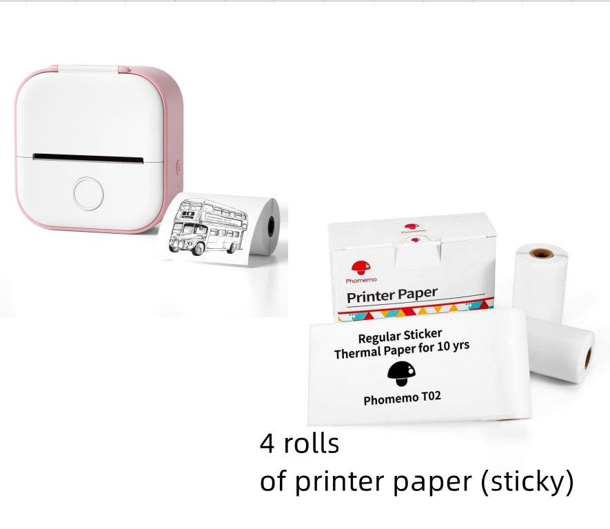 Mini Bluetooth Thermal Printer — Portable Inkless Photo & Label Maker