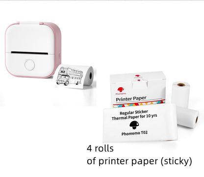 Mini Bluetooth Thermal Printer — Portable Inkless Photo & Label Maker