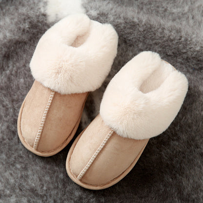 Suede cotton slippers Made with durable, breathable materials and an anti-slip sole