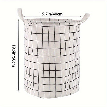 Portable Laundry Hamper – Round Storage Bucket