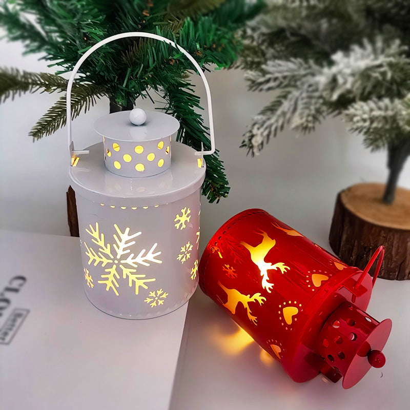 Christmas LED Candle Lantern – Nordic Holiday Decoration