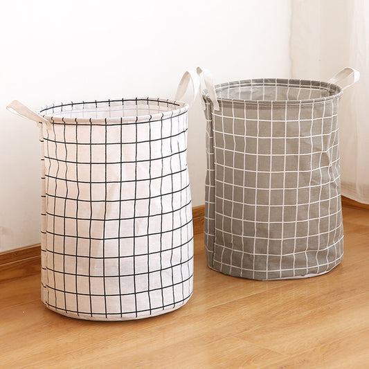 Portable Laundry Hamper – Round Storage Bucket