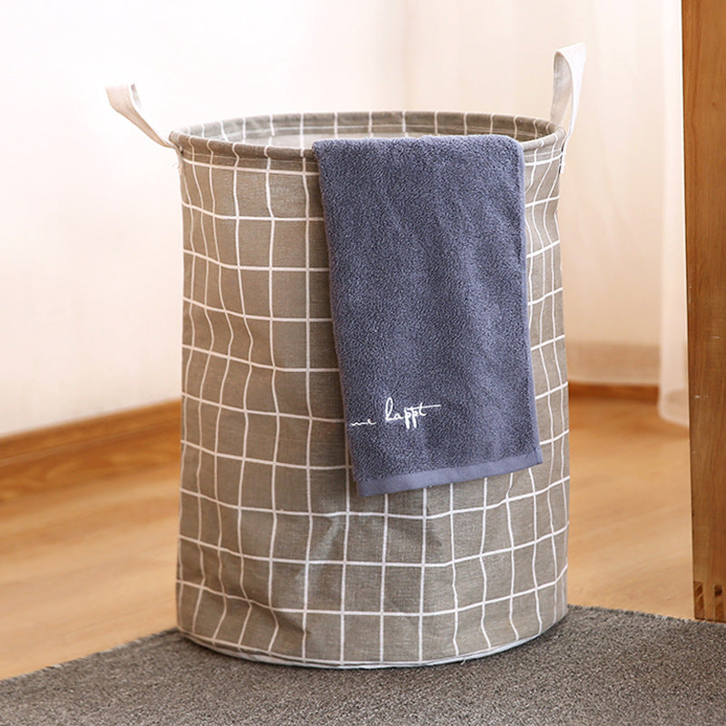 Portable Laundry Hamper – Round Storage Bucket