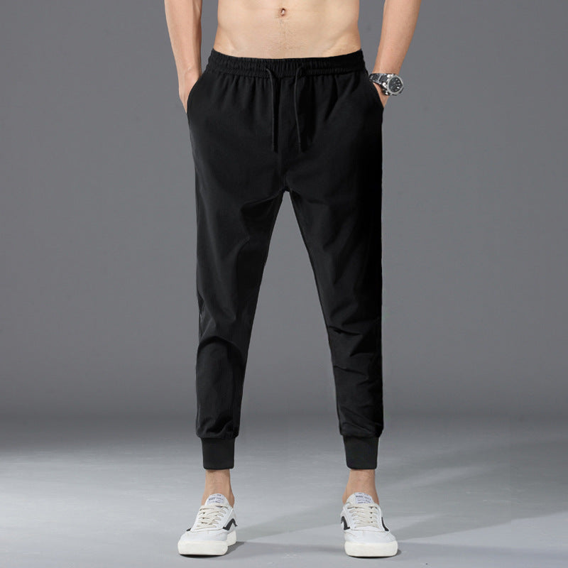Men’s Loose Ankle-Length Pants – Breathable Casual Sports Trousers