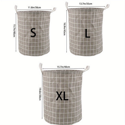 Portable Laundry Hamper – Round Storage Bucket
