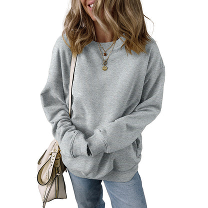 Loose Oversize Laid-back Long Sleeve Sweater Women