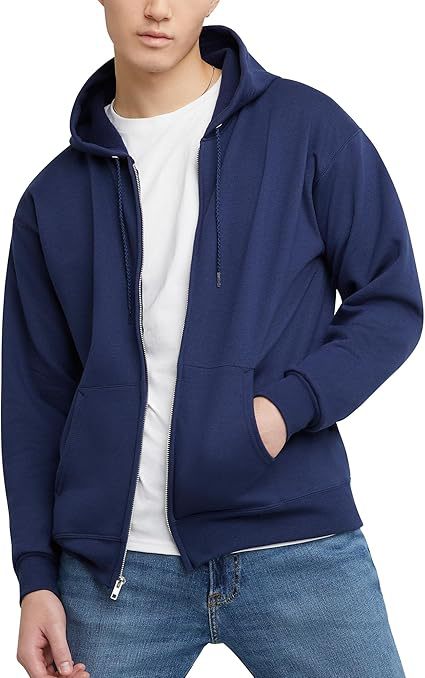 Men’s American Fashion Hooded Zip Sweatshirt – Casual Cotton Pullover