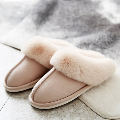 Suede cotton slippers Made with durable, breathable materials and an anti-slip sole