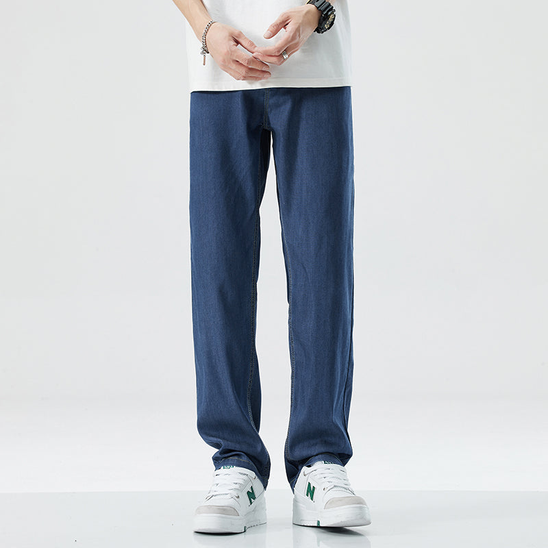 Men's Loose Straight Ice Silk Leisure Jeans