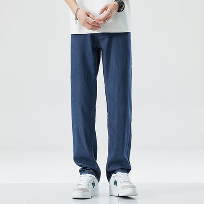 Men's Loose Straight Ice Silk Leisure Jeans