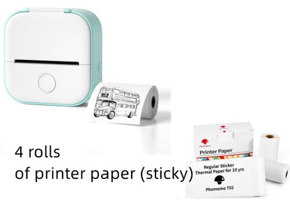 Mini Bluetooth Thermal Printer — Portable Inkless Photo & Label Maker