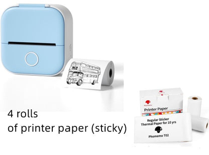 Mini Bluetooth Thermal Printer — Portable Inkless Photo & Label Maker
