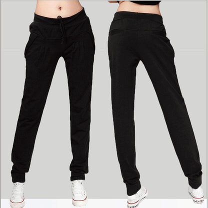 Sports And Leisure Women's Cotton Straight Loose Trousers