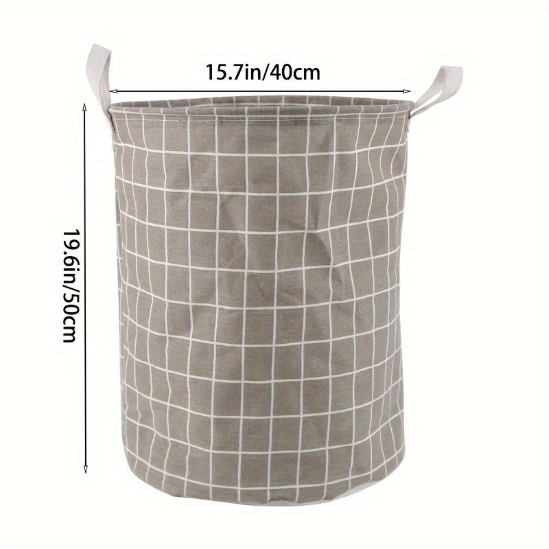Portable Laundry Hamper – Round Storage Bucket