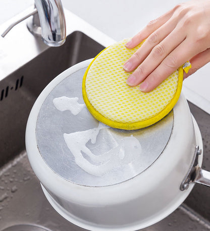 5/10pcs, Double Side Dishwashing Sponge Pan Pot Dish Wash Sponges Household Cleaning Tools