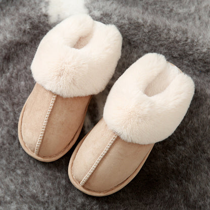 Suede cotton slippers Made with durable, breathable materials and an anti-slip sole