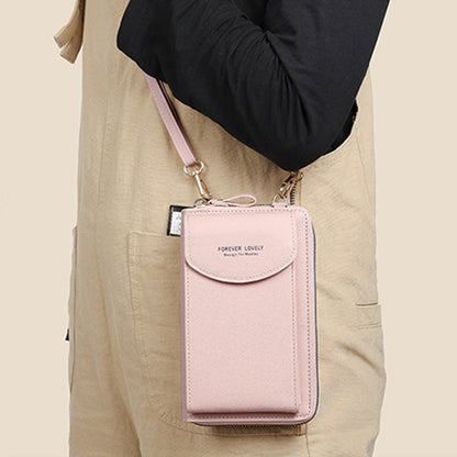 Trendy Letter-Design PU Leather Crossbody Bag for Daily Use