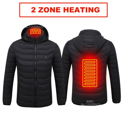 Heated Jacket Men Warm Vest USB Self Heating Jacket