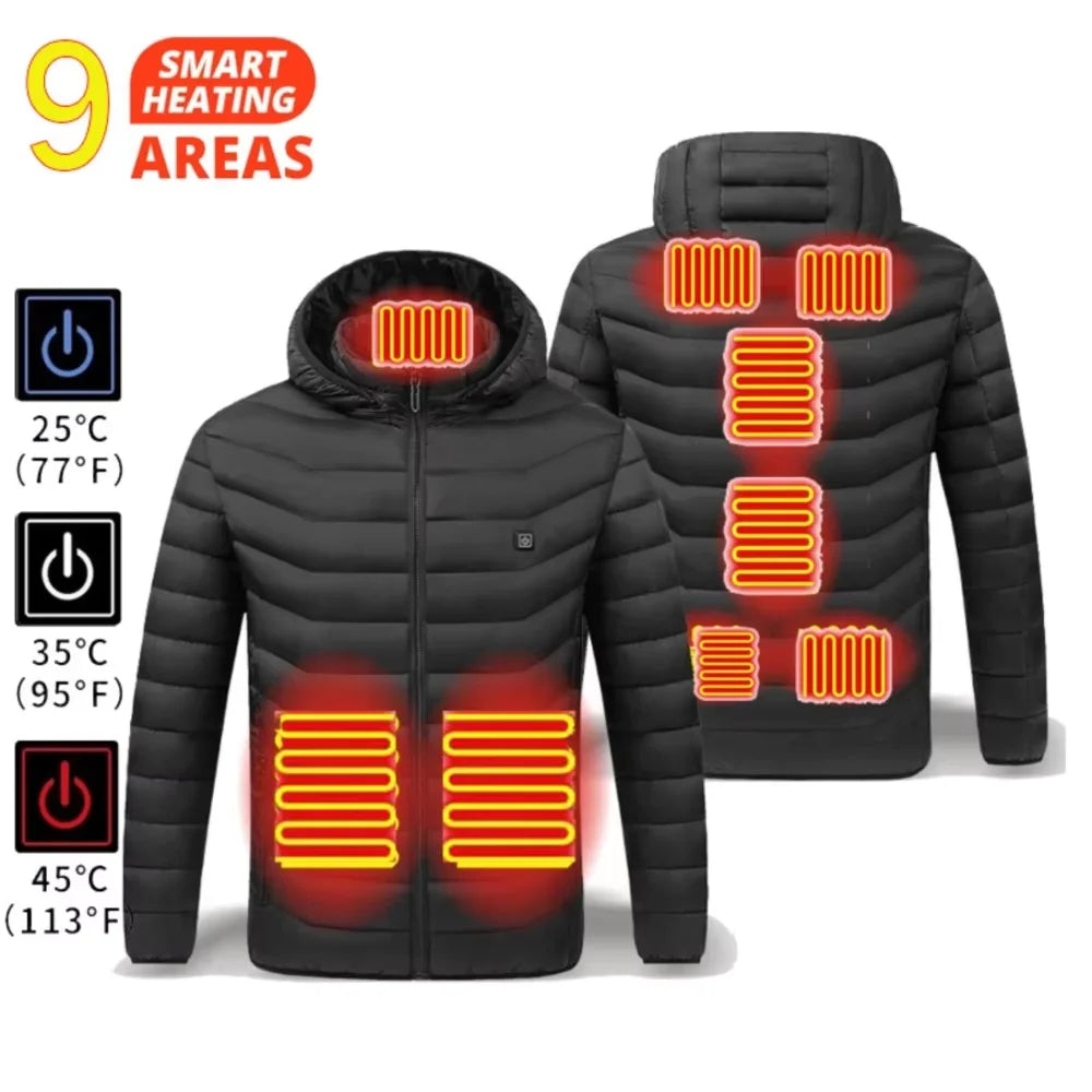 Heated Jacket Men Warm Vest USB Self Heating Jacket