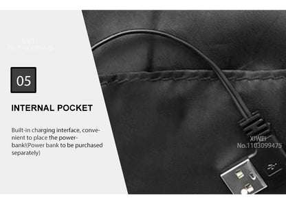 Heated Jacket Men Warm Vest USB Self Heating Jacket