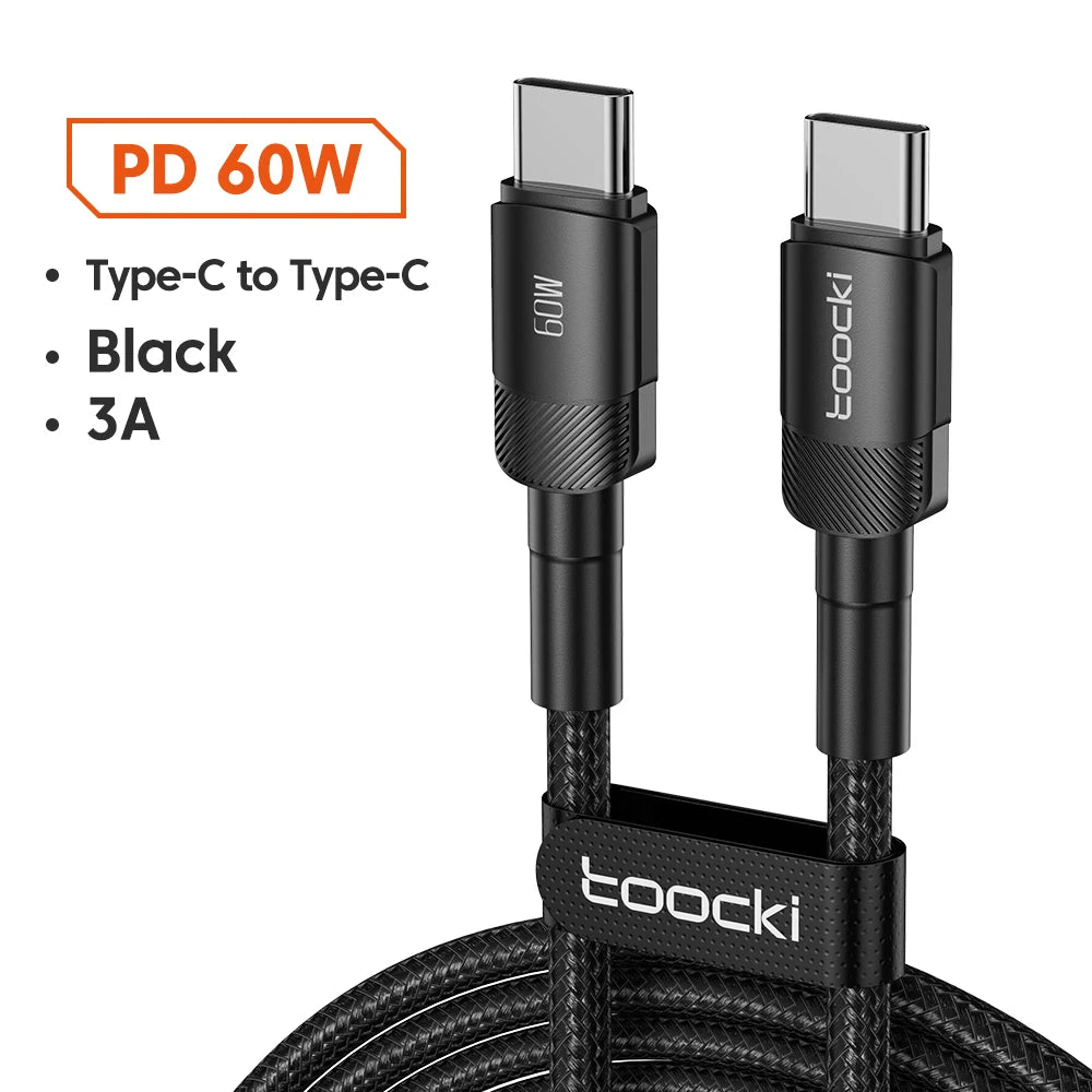 Toocki 100W Quick Charge 4.0 Fast Charging Type C to Type C