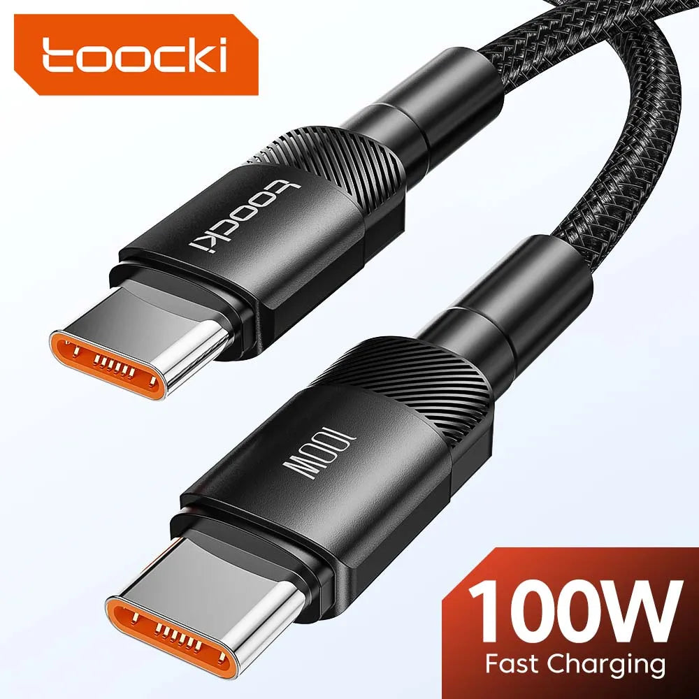 Toocki 100W Type-C to Type-C Fast Charging Cable PD 3.0 QC 4.0