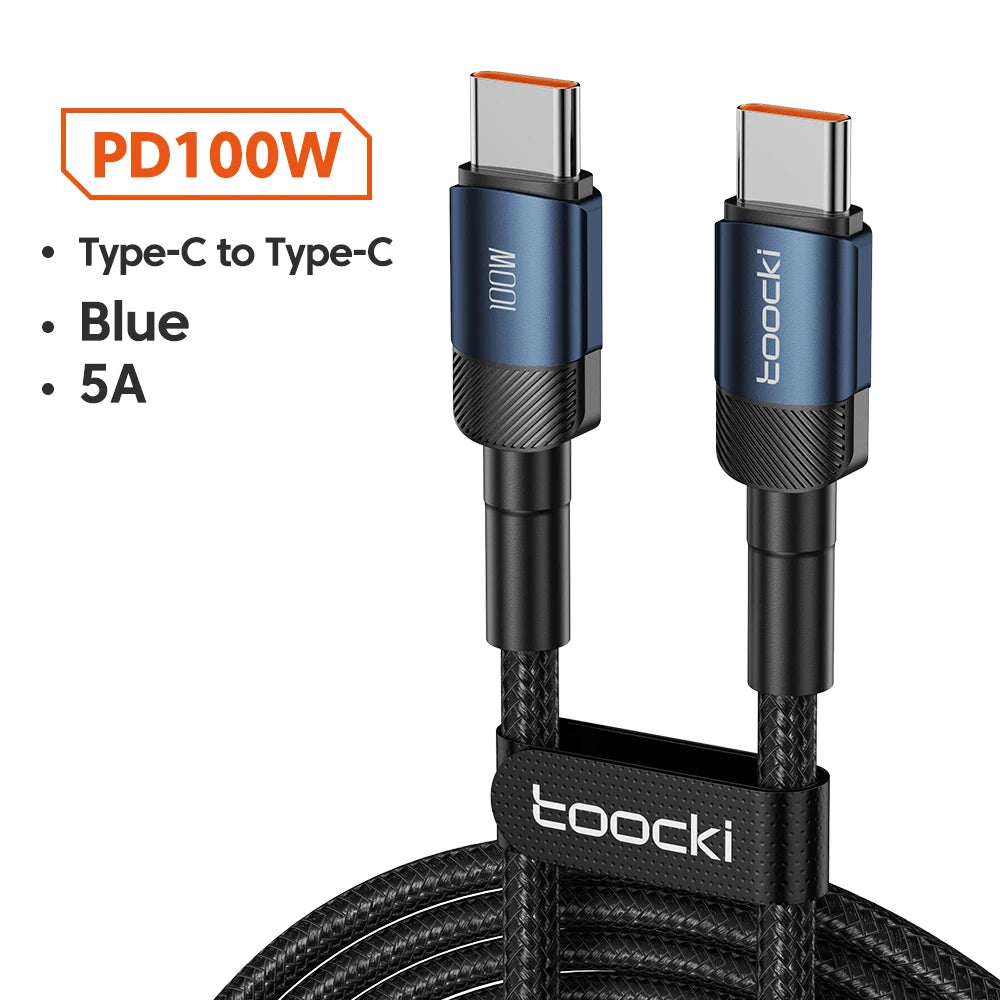 Toocki 100W Quick Charge 4.0 Fast Charging Type C to Type C