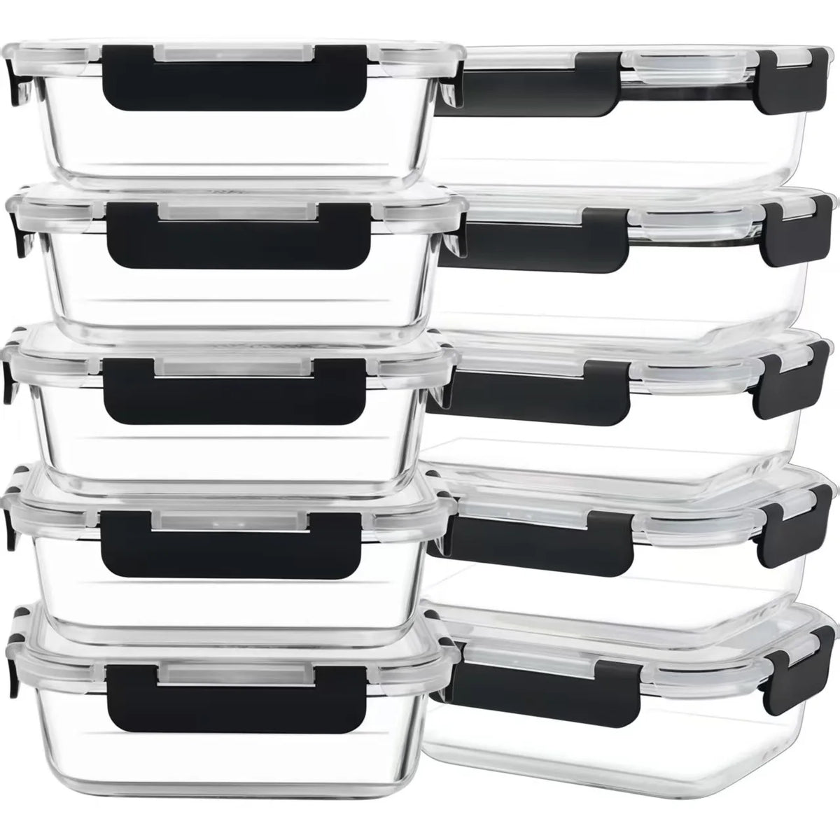 Glass Lunch Box with Lid – Leakproof Microwave Safe Food Container