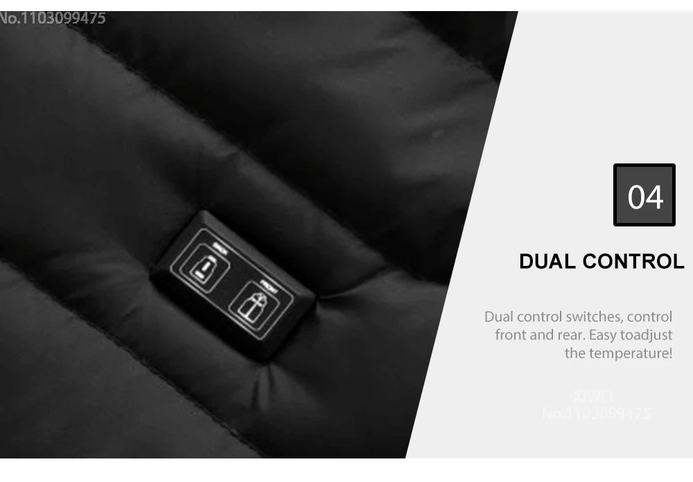 Heated Jacket Men Warm Vest USB Self Heating Jacket