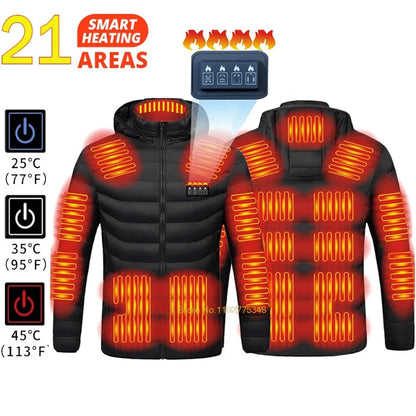 Heated Jacket Men Warm Vest USB Self Heating Jacket