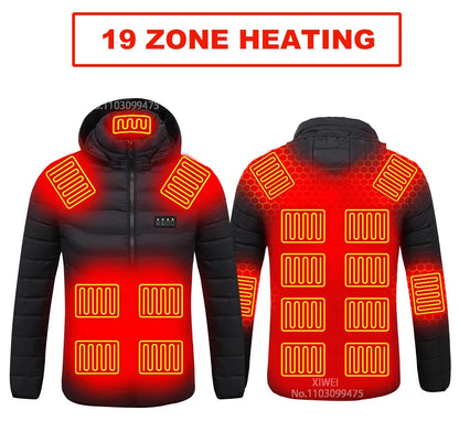 Heated Jacket Men Warm Vest USB Self Heating Jacket
