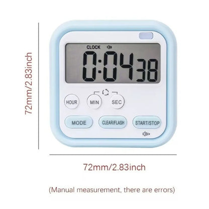 Digital Kitchen Timer – Loud Alarm Countdown & Count Up Clock
