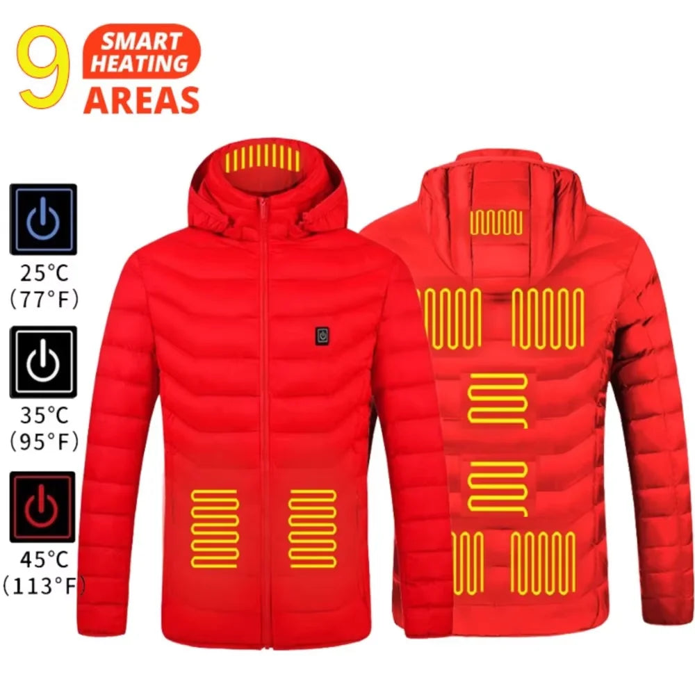Heated Jacket Men Warm Vest USB Self Heating Jacket