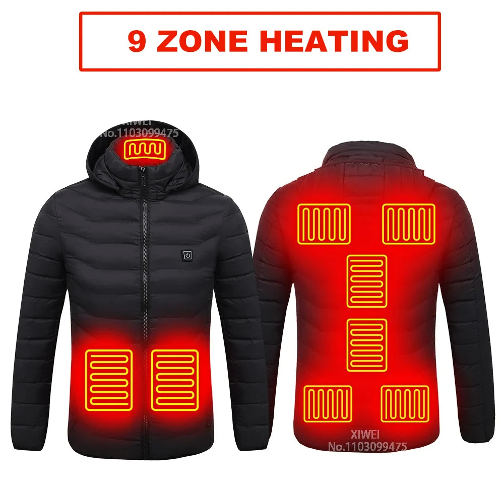 Heated Jacket Men Warm Vest USB Self Heating Jacket