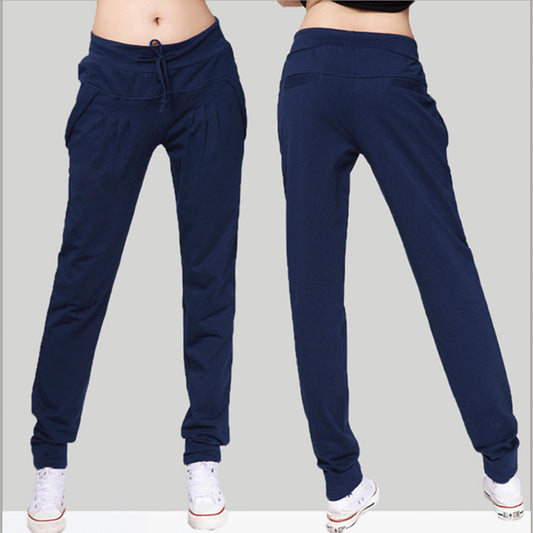 Sports And Leisure Women's Cotton Straight Loose Trousers