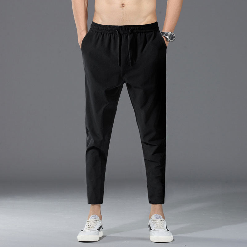 Men’s Loose Fashion Ankle-Length Pants – Breathable Casual Sports Trousers