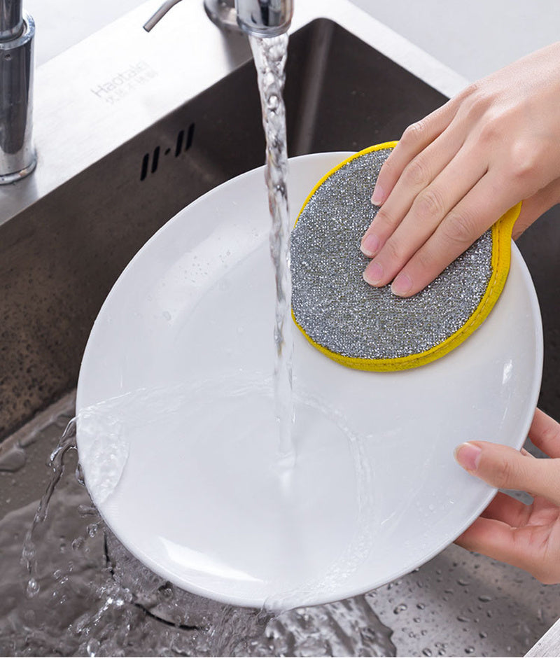 5/10pcs, Double Side Dishwashing Sponge Pan Pot Dish Wash Sponges Household Cleaning Tools
