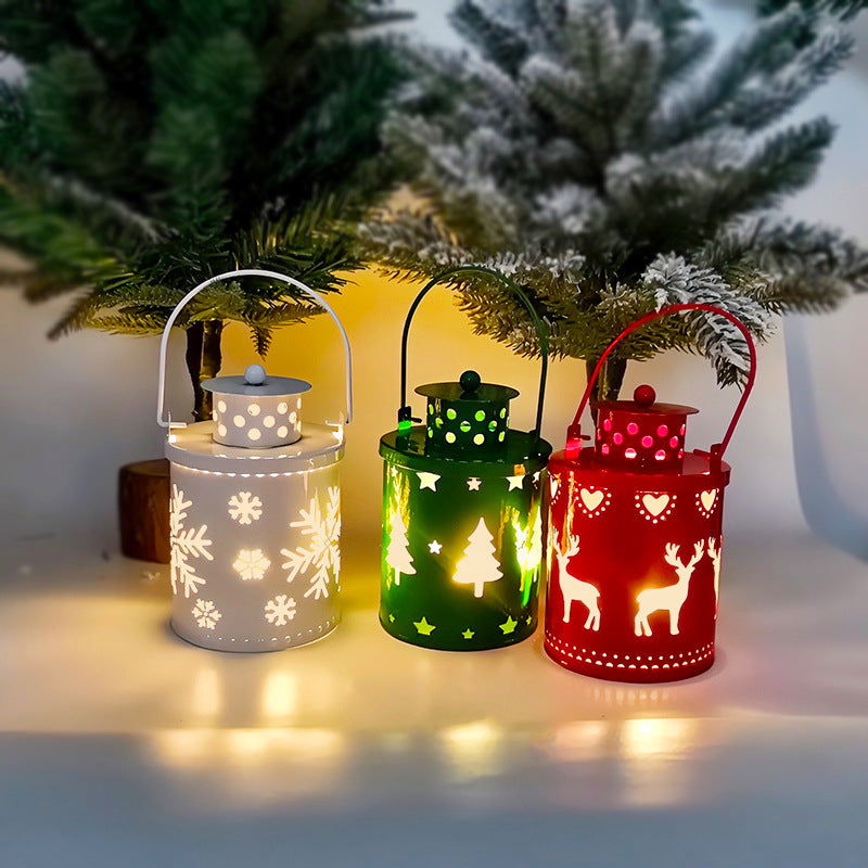 Christmas LED Candle Lantern – Nordic Holiday Decoration