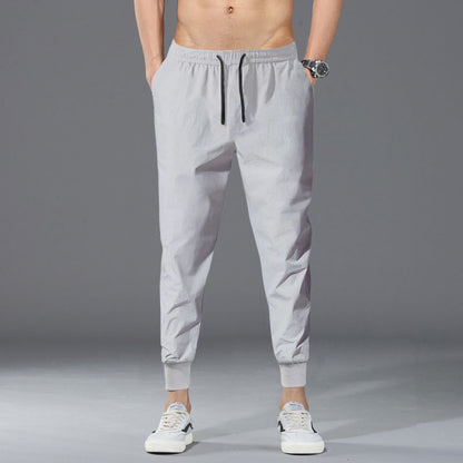 Men’s Loose Fashion Ankle-Length Pants – Breathable Casual Sports Trousers