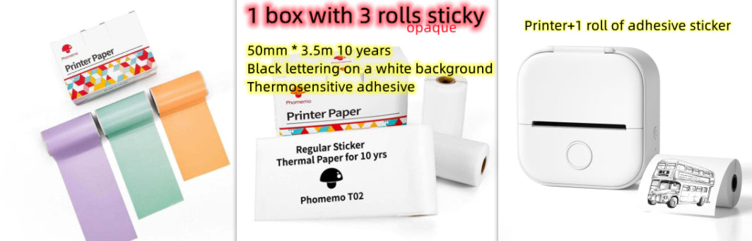 Mini Bluetooth Thermal Printer — Portable Inkless Photo & Label Maker